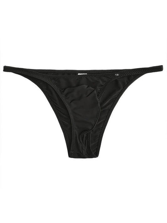 Men's Low-Rise Half Wrapped Hip Solid Briefs