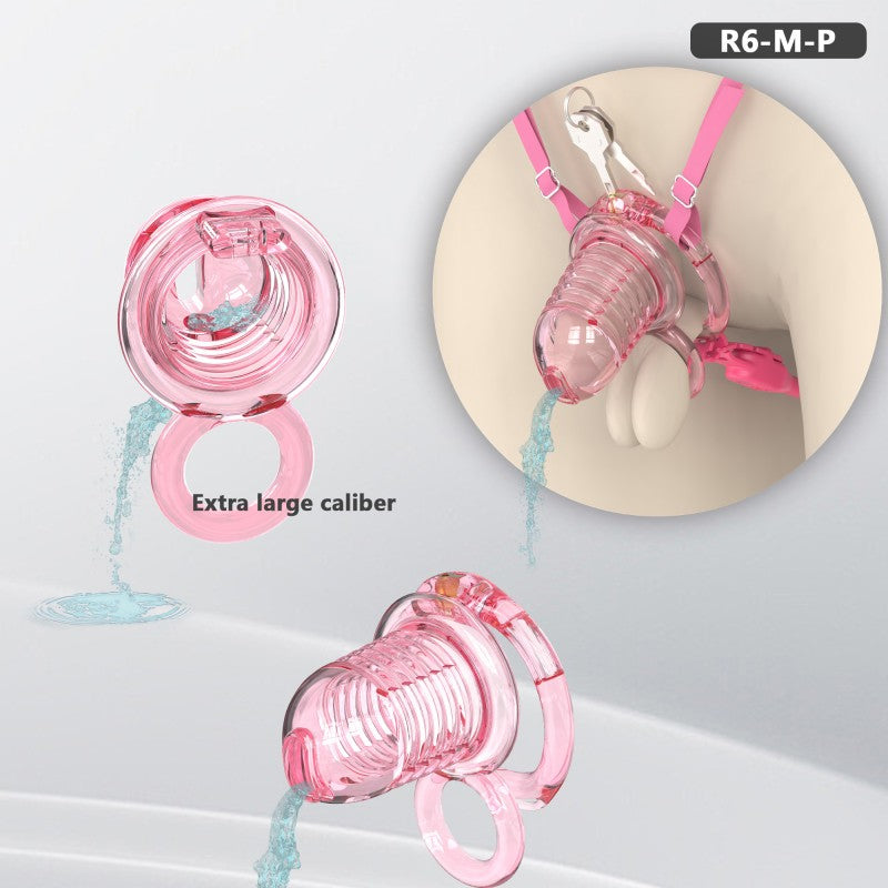 Transparent Flexible Chastity Cage with Stretchable Design (R6)