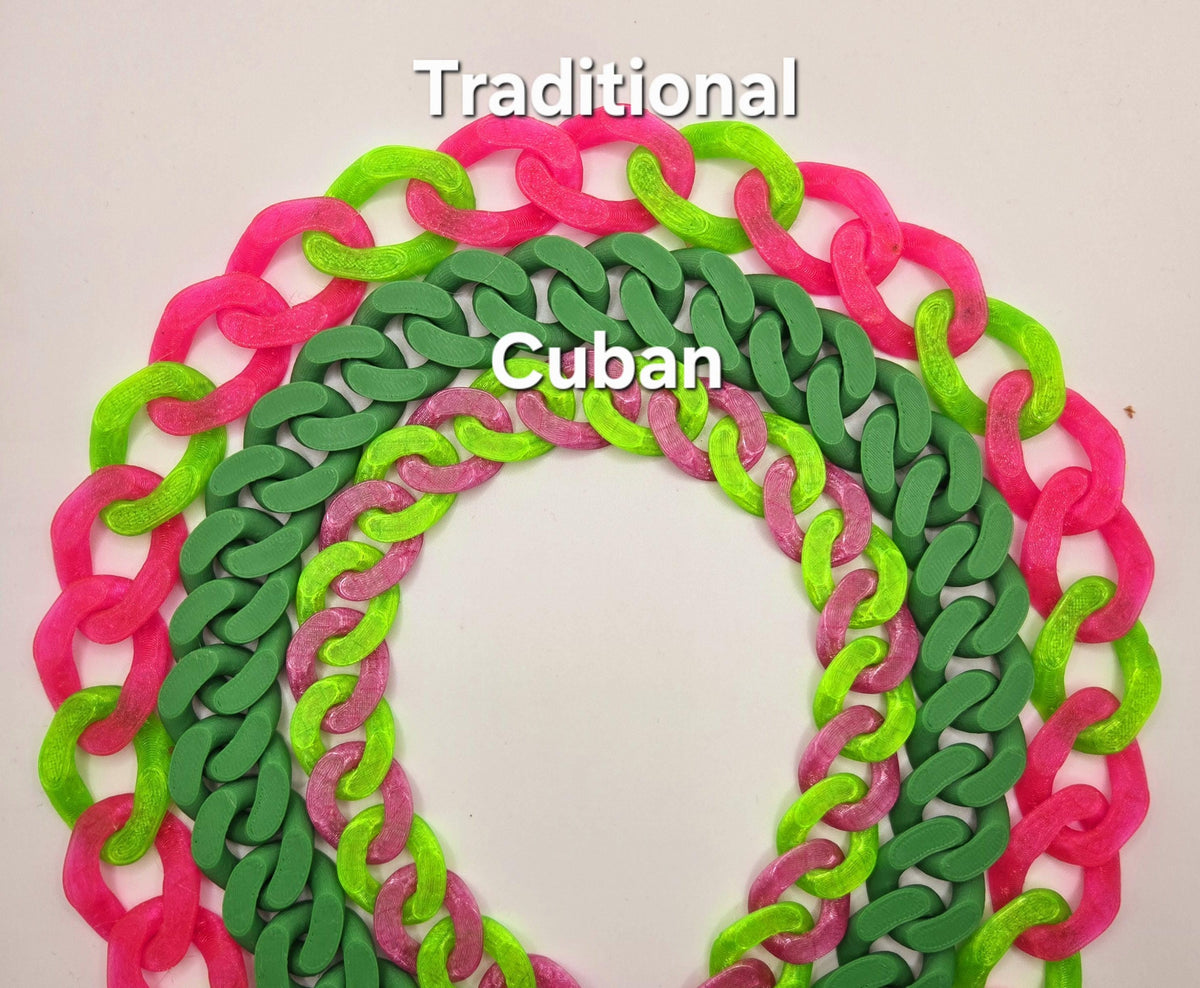 3D Printed Cuban Chain Harness with Matching Padlocks