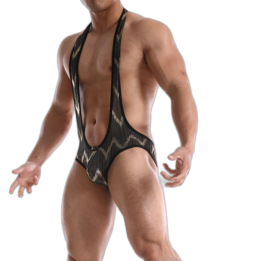 Mesh Gay Backless Bodysuit