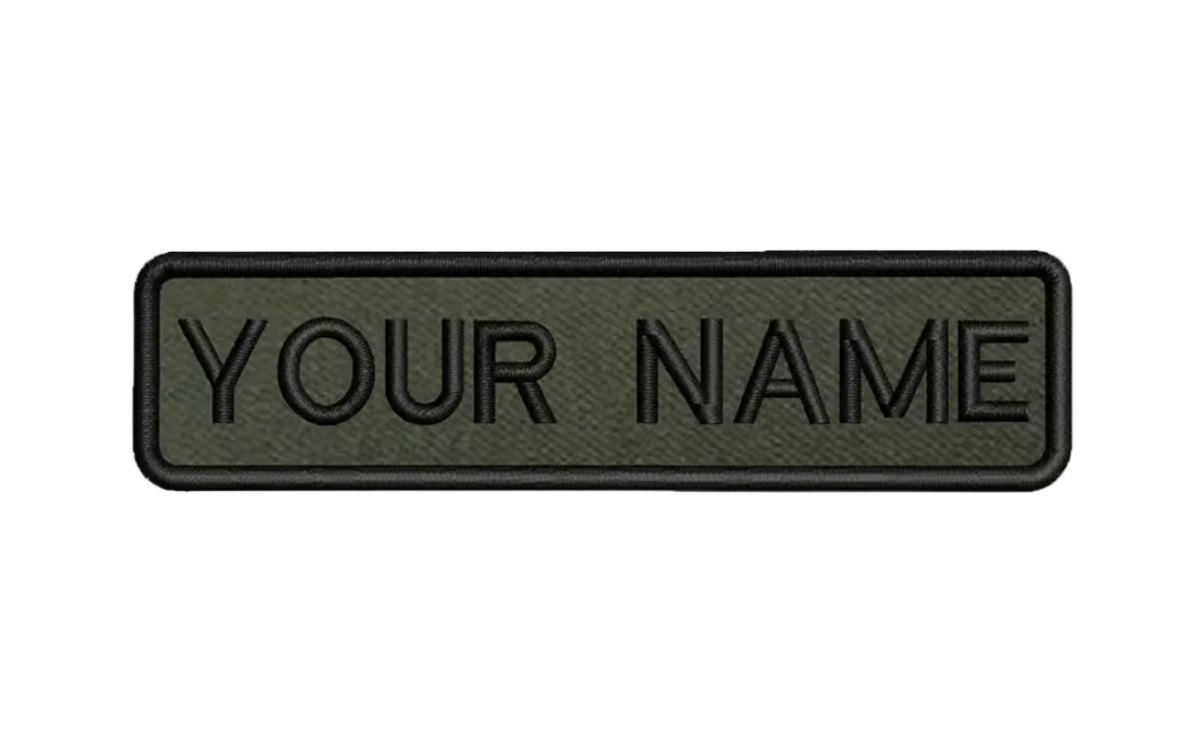 Custom Patch 10cmX2.5cm Green/Black