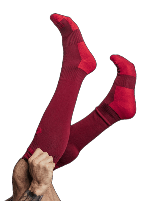 DEN CORE Football Socks - Burgundy