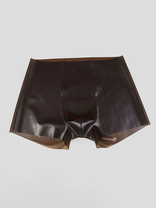 Men's Elastic Semi-Transparent Latex Boxer Briefs
