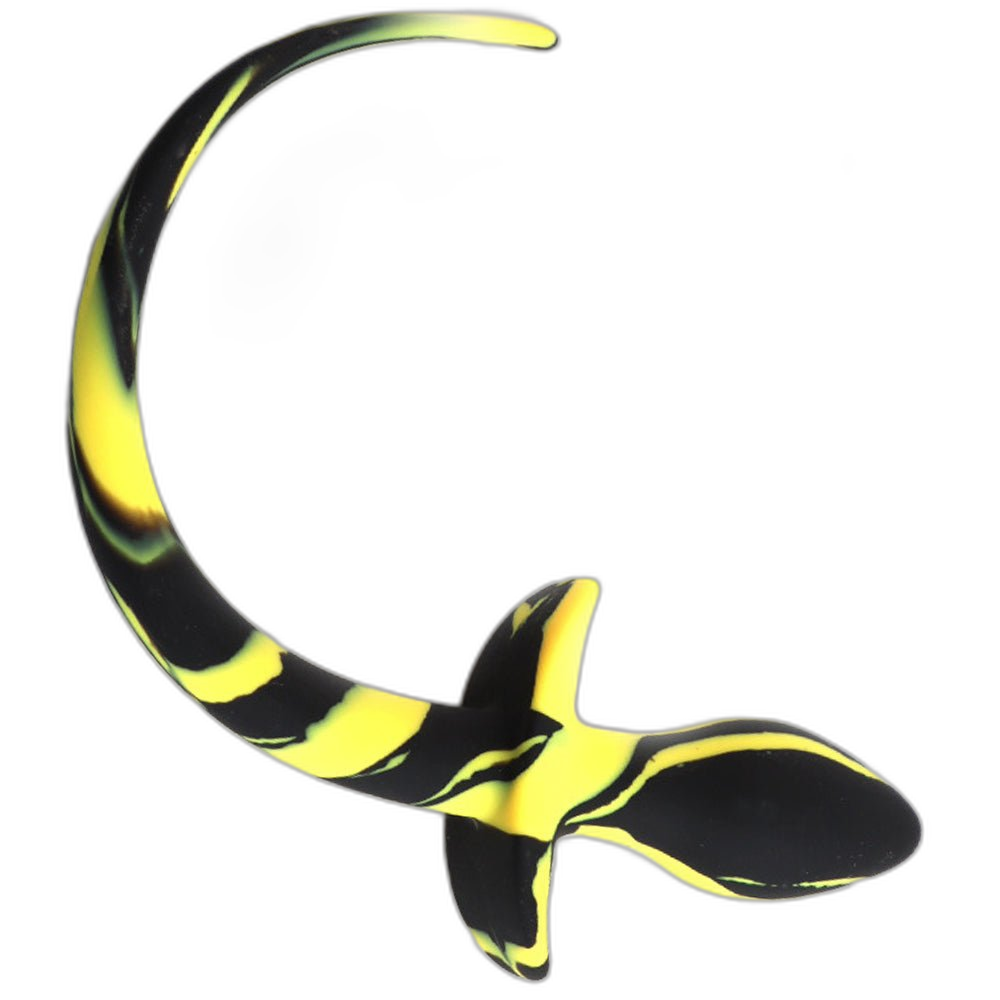 ruff GEAR Silicone Swirl Pup Tail Yellow