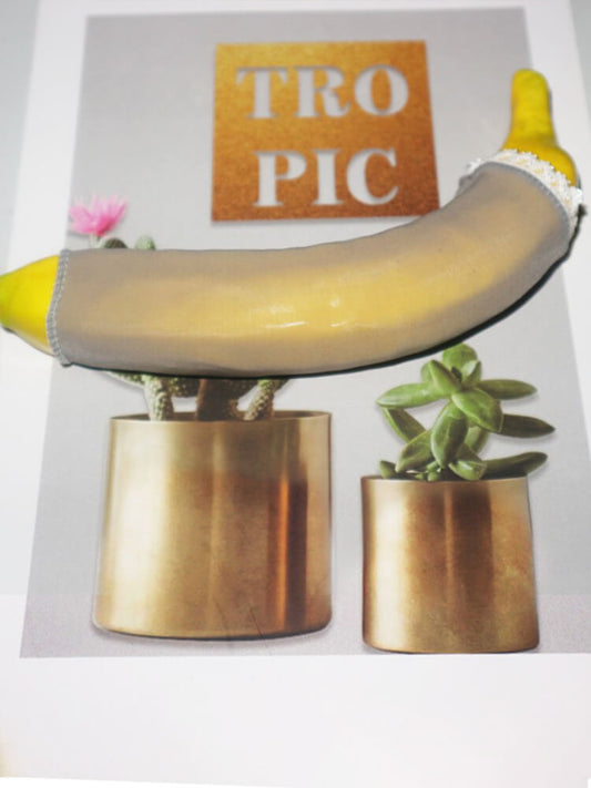 Thin Candy-Colored Masturbation Stockings Penis Sleeve
