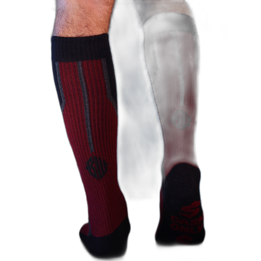 Breedwell Sir Splurge Socks Oxblood