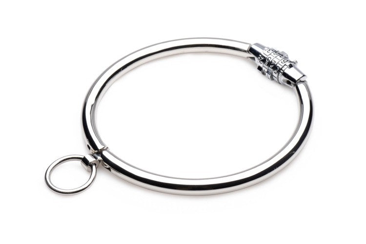 Stainless Steel Combination Lock Slave Collar