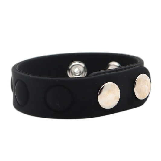 ruff GEAR Silicone Snap Adjustable Cock Ring Black