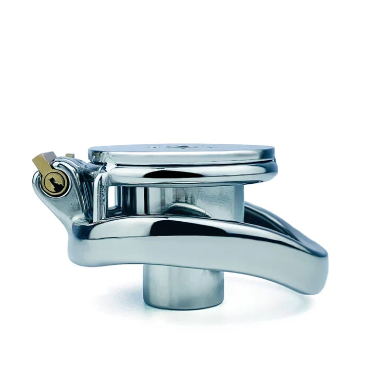 Inverted Double Cylinder Flat Chastity Cage