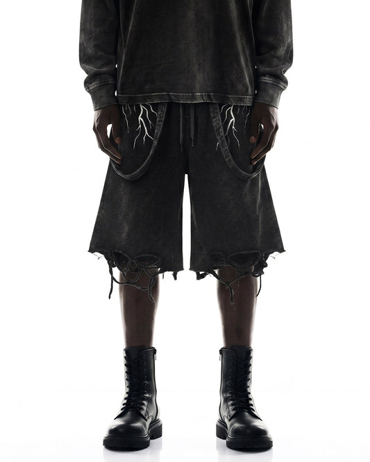 LIGHTNING Series | New Strap Wide-Leg Shorts