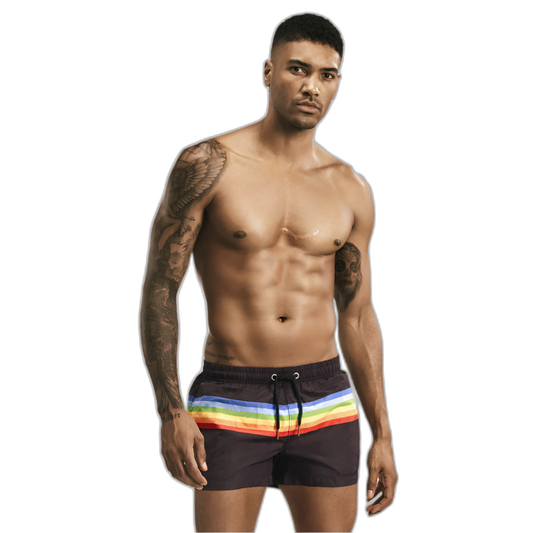 Striped Casual Swim Shorts