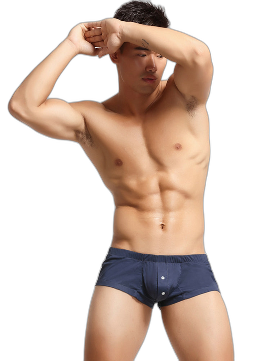 Men’s Breathable Trunks with Button Fly