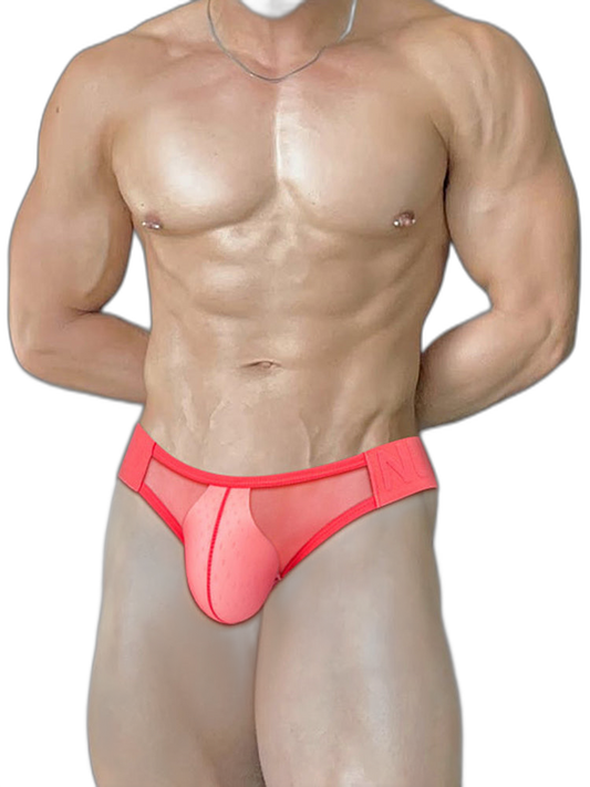 2 Pack Men's Sheer Elegance Comfy Waistband Stretch Fit Jockstrap