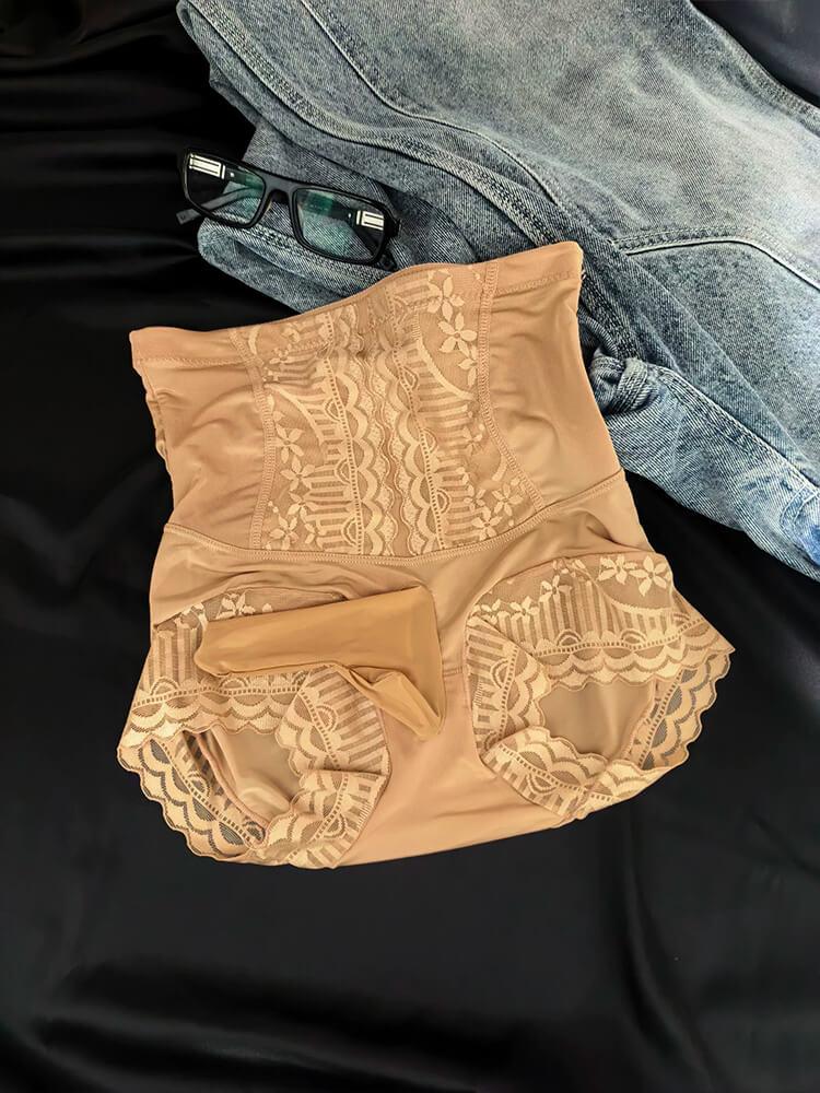 Men's Slim-Fit Waist-Cinching Jacquard Trunks