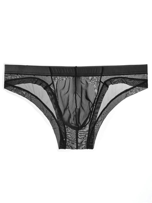 Men's Sexy Sheer Mesh Pouch Breathable Briefs