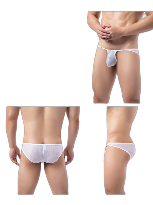 3 Pack Men's Stay-Cool Day-Long Comfort Supportive U-Pouch Soft Bikini