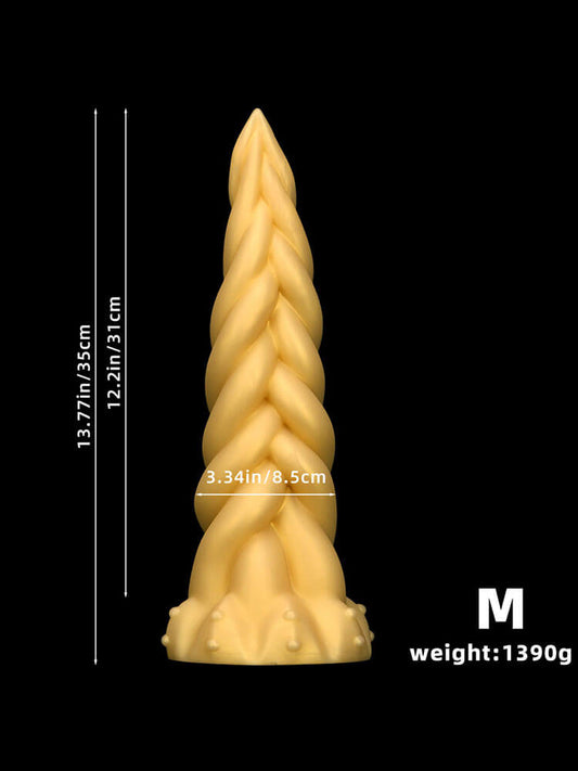Twisted-Shaped Irregular Silicone Anal Plug
