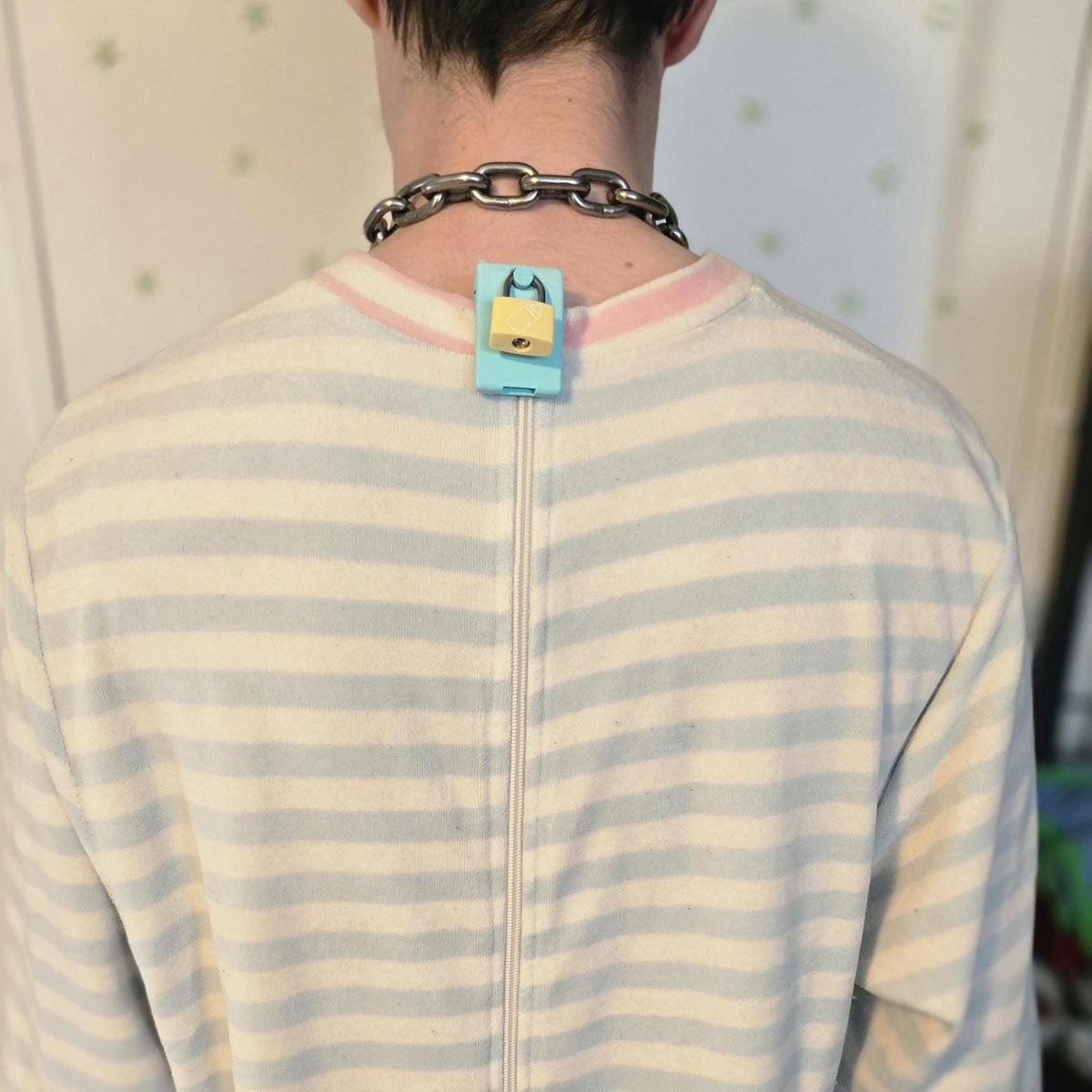 ABDL Zipper Lock for Footed PJs Adult Diaper Enforcement Device