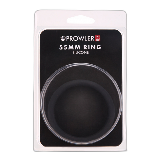 Prowler RED Silicone Cock Ring Black 55mm