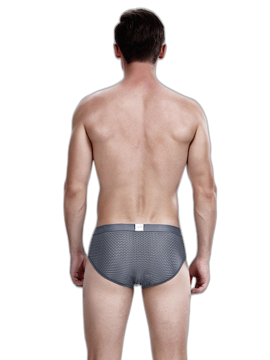 4 Pack Breathable Ice Silk Antibacterial Men's Briefs