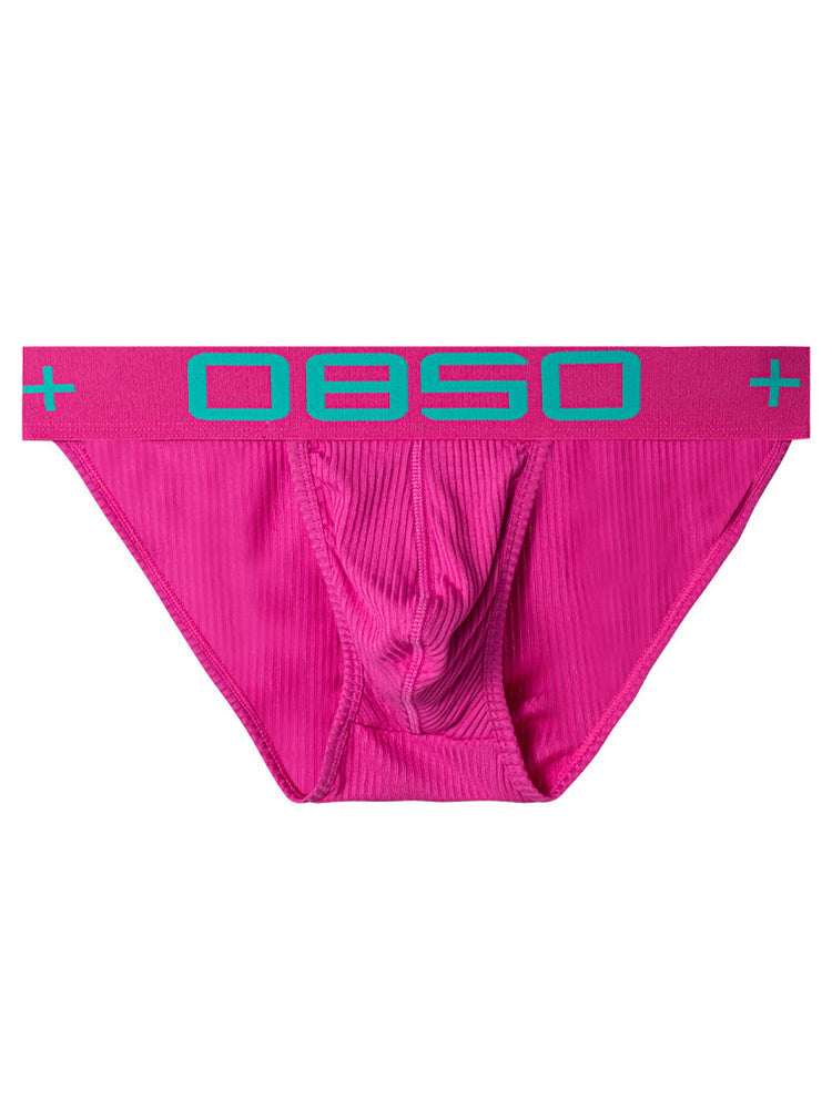 Men's High Cut Cotton Briefs - Pink