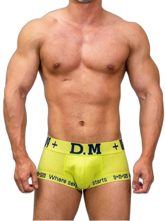 2 Pack Men's Low-rise Sexy Side Opening Pocket Trunk