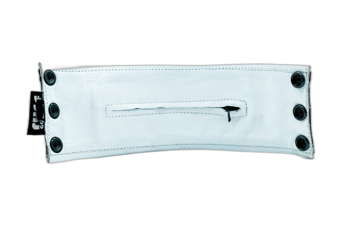 ruff GEAR Double Tone Leather Wrist Strap Wallet White Black