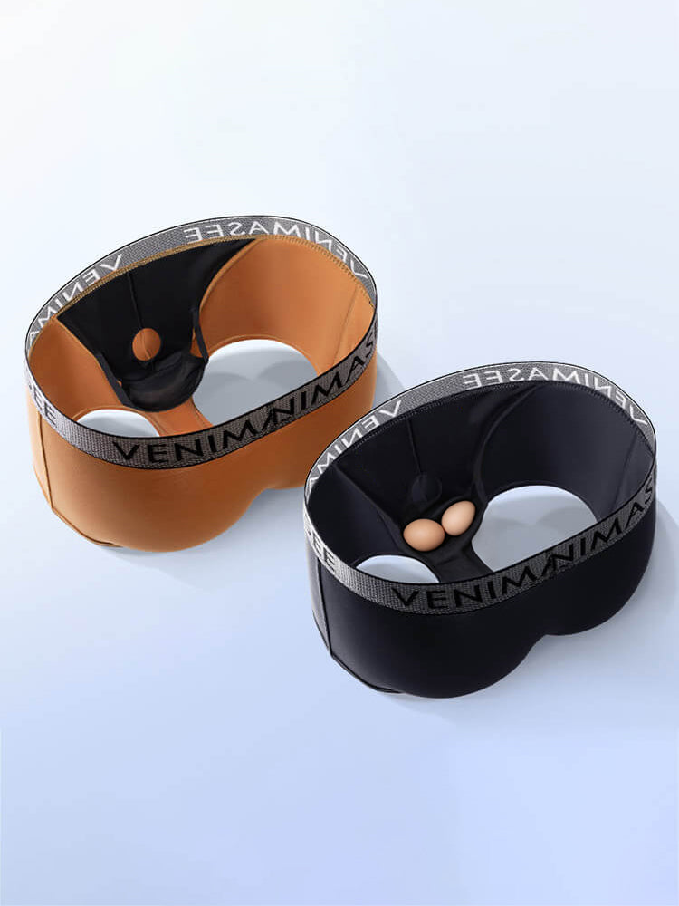 Men's Gun Bullet Separation Adjustable Pouch Trunks