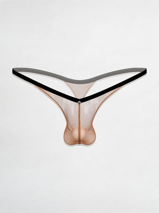 Men's Sexy Deep-V Low-Rise Athletic Thong