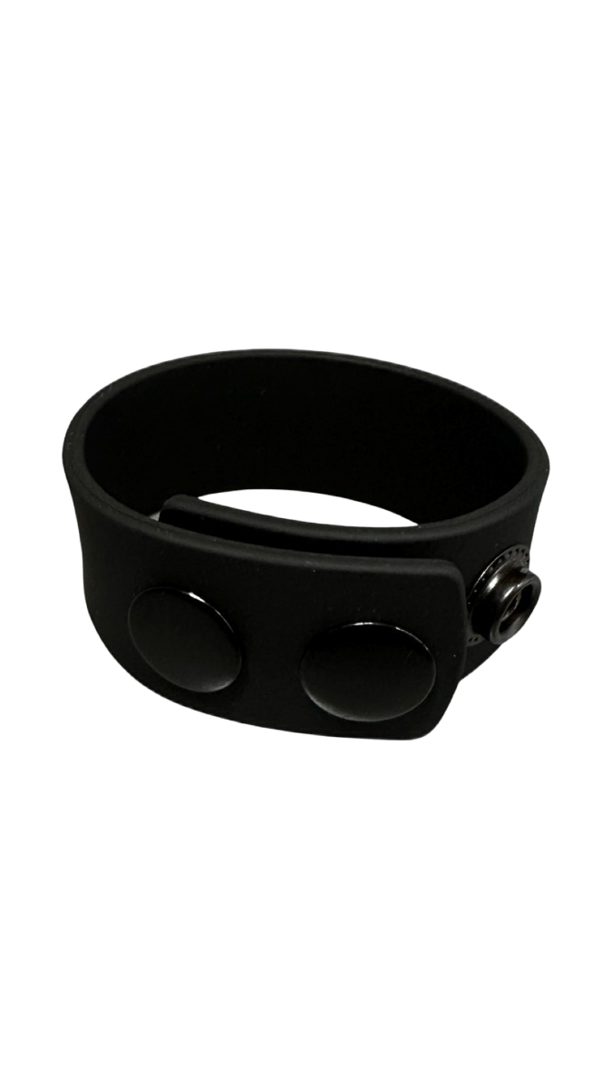 ruff GEAR Silicone Snap Cock Ring Black