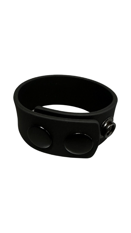ruff GEAR Silicone Snap Cock Ring Black