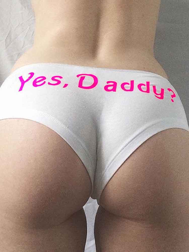 Sexy Daddy Alphabet Prints Briefs