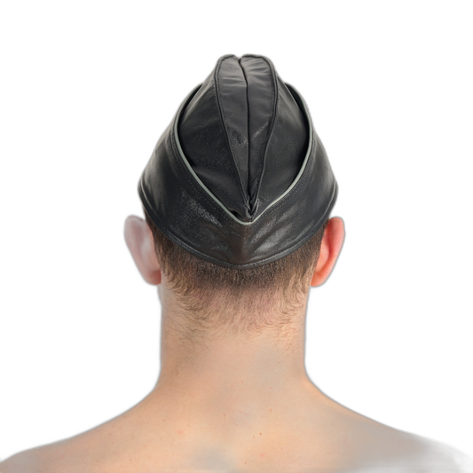 Prowler RED Leather Triangle Cap Black Grey