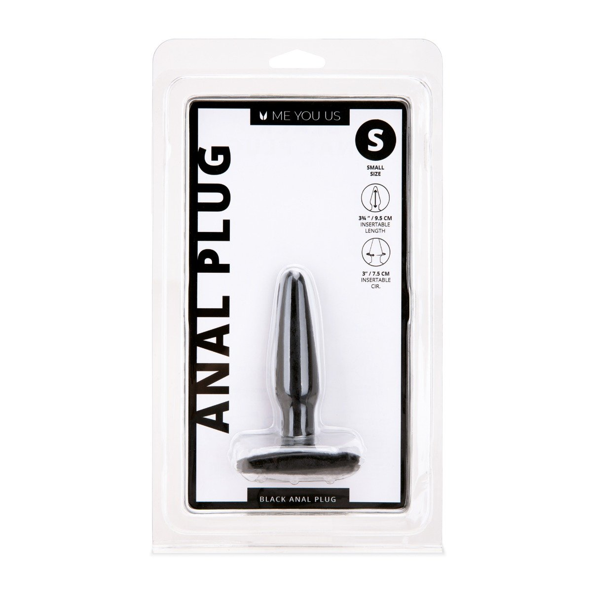 Me You Us Black Small Anal Plug