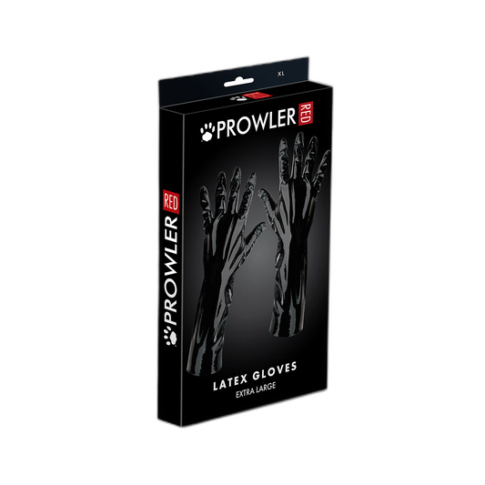 Prowler RED Wrist Length Latex Gloves Black XL