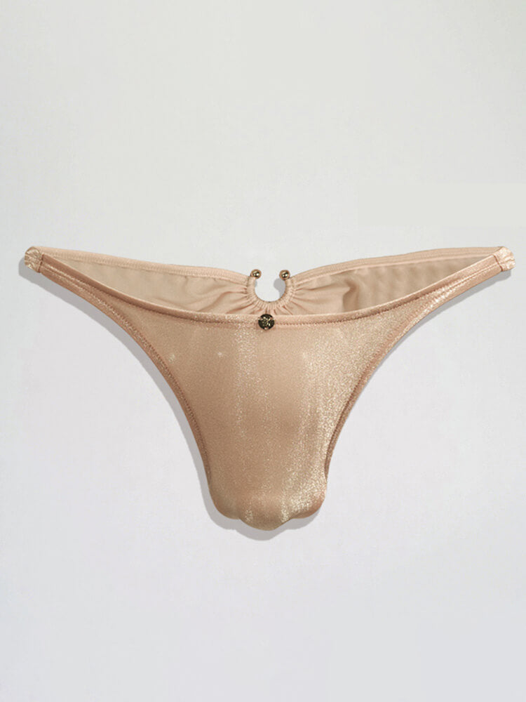 Men's Back Nose Ring Design Sexy Low-Rise Briefs