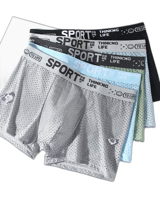 6 Pack Men’s Contour Pouch Mesh Trunks