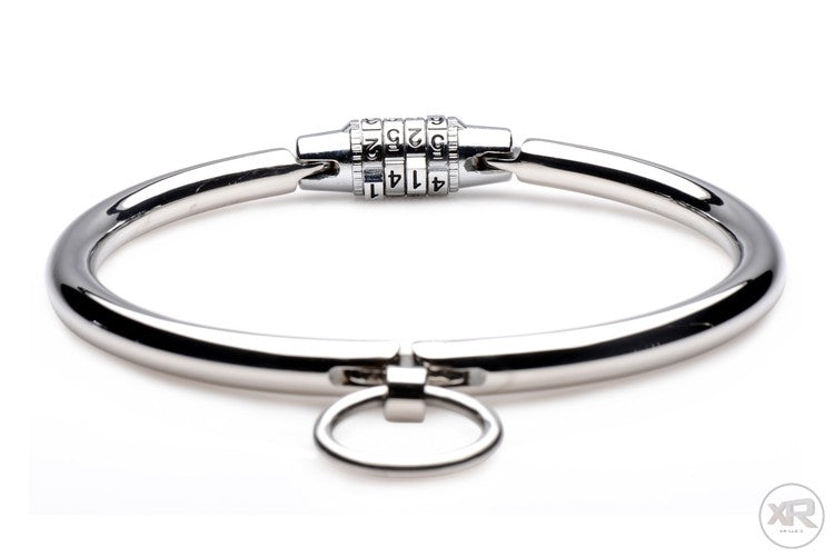 Stainless Steel Combination Lock Slave Collar
