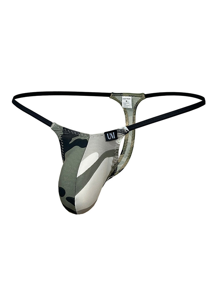 Men's Leopard Camo Prints Low Rise Thong