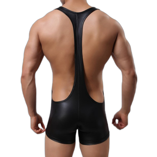 PU Leather Bodysuit