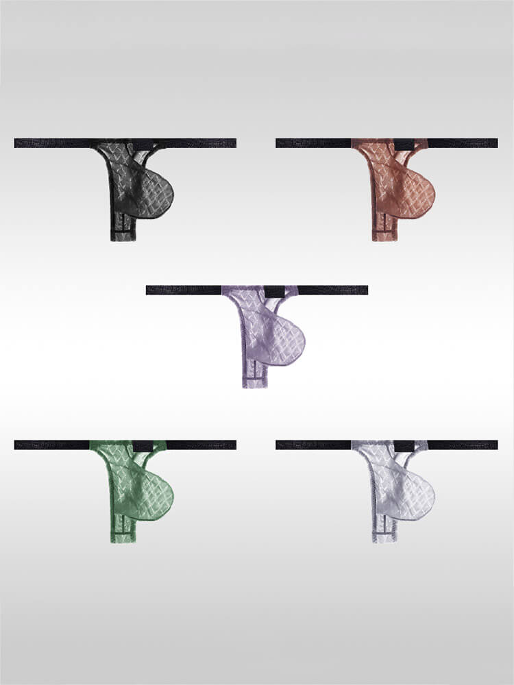 Men's Low Waist Sexy Seamless Transparent Thong