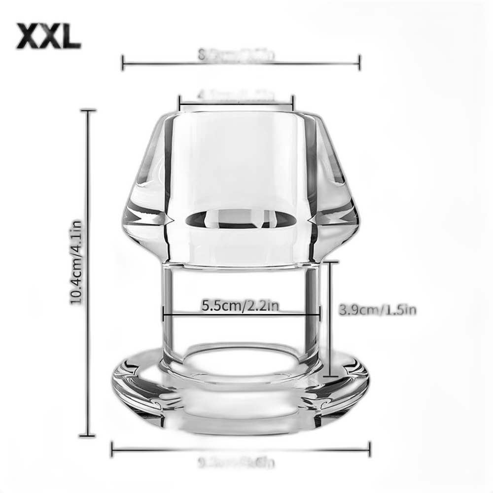 Crystal - Clear Hollow Butt Plug - 5 Sizes
