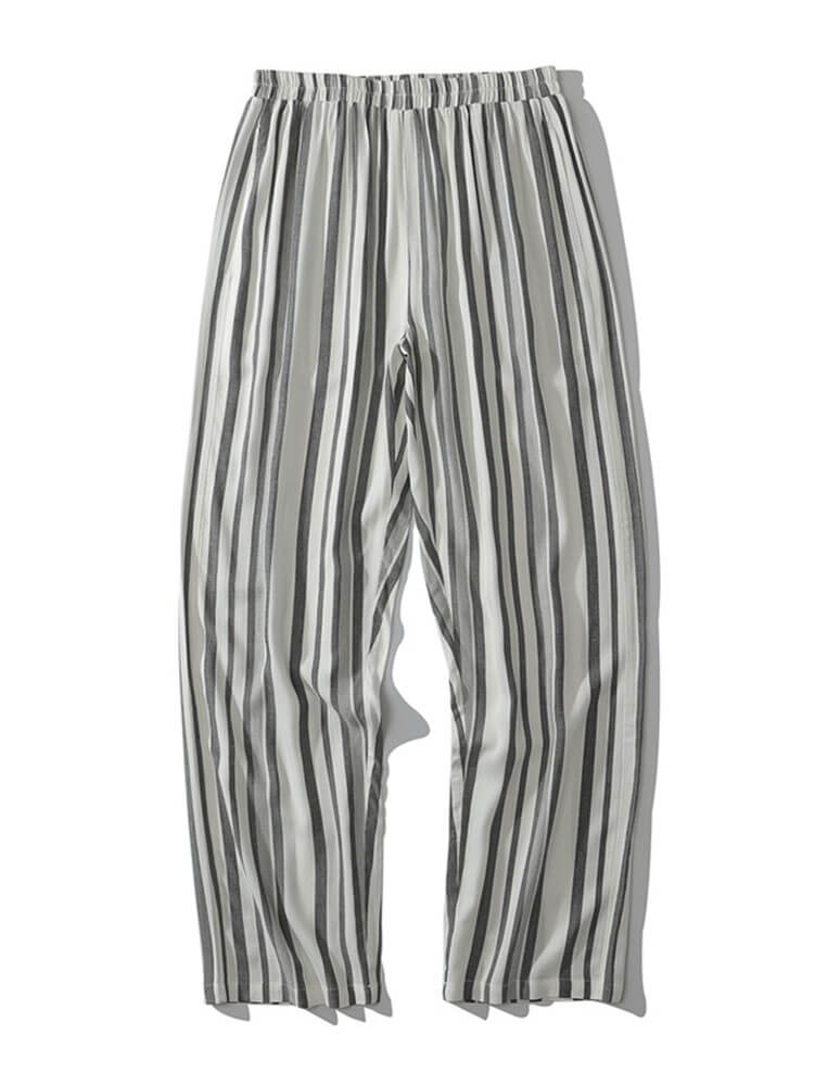Men's Loose-Fit Striped Loungewear Pants