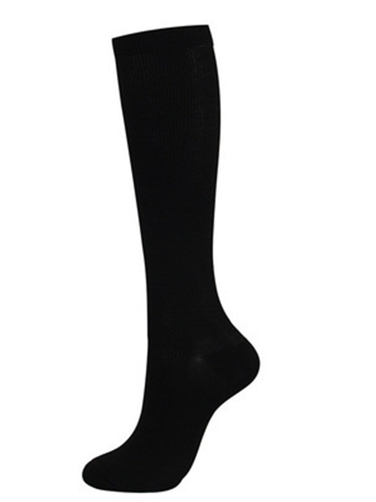 Striped White Crew Sports Socks