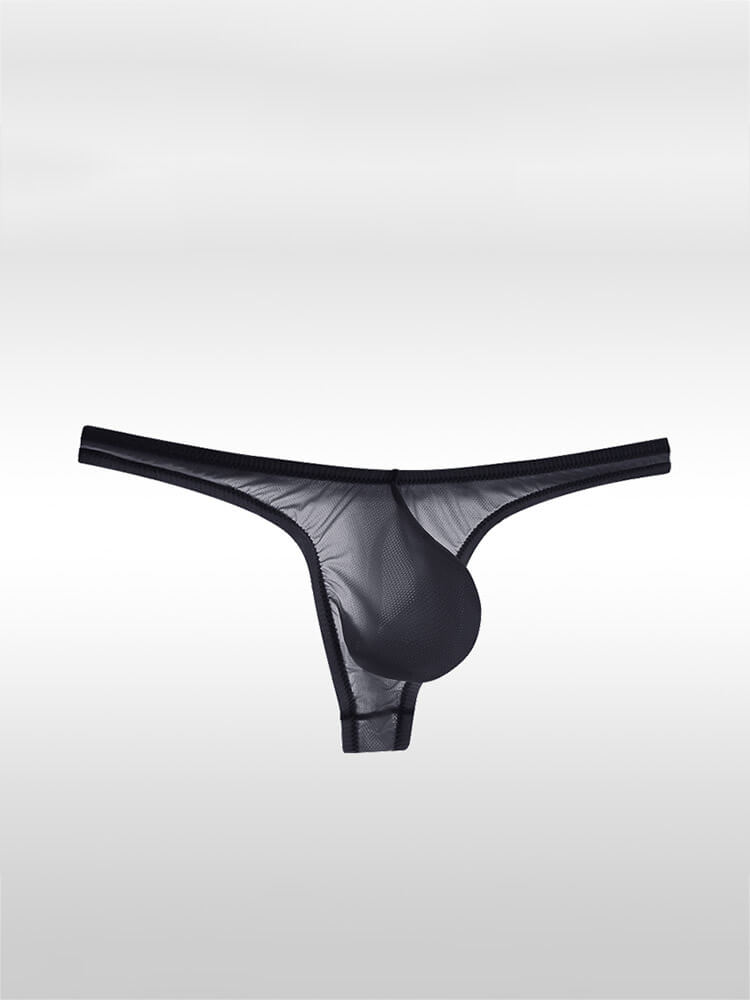 Men's Ultra-Thin Transparent Sexy Low-Rise Thong