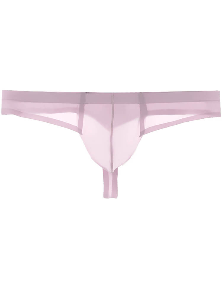 Men's Sexy Transparent Elastic Low Rise Thong
