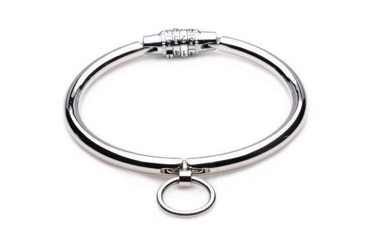 Stainless Steel Combination Lock Slave Collar