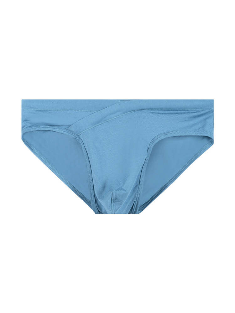 Men's Sexy Solid Color V-Shaped Waist Modal Briefs