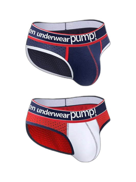 2 Pack Mesh Large Pouch Sports Briefs