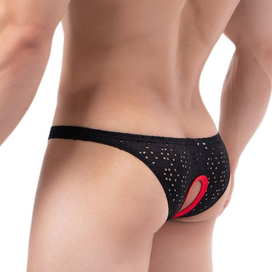 Peek-a-boo No Crotch Mesh Briefs